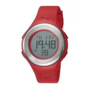 푸마 PUMA 본사정품 우레탄 밴드 전자시계 PU910981006 레드 424738