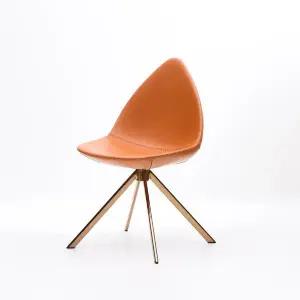 HZ973 PU 로즈골드 스틸 회전 의자 4colors