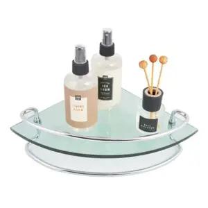 강화유리 2단 코너선반 욕실선반 화장실 유리선반 WA37098