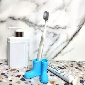 모양 레인부츠 하늘 칫솔꽂이