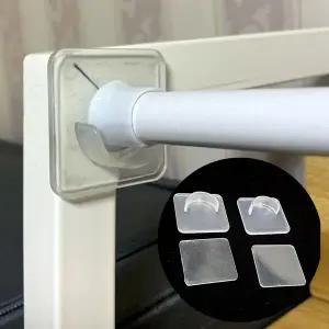 2p 옷걸이봉 압축봉 받침 봉 압축봉 미니 무타공 홀더 압축봉행거