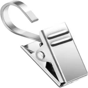 커튼 후크 걸이용 티니터 25팩 클립 달린 스테인리스 스틸 캠핑카 차양 조명 사진 파티 장식용 작은