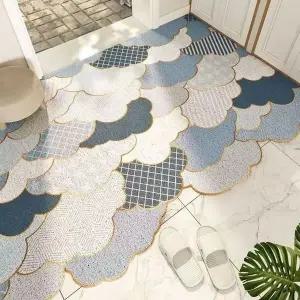 현관 코일 발매트 업소용 출입문 입구 바닥매트 대형 120x140cm WFJD1M5