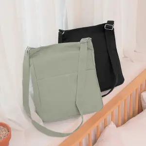 미콘 1869 여성 무지 크로스백 에코백 보조가방