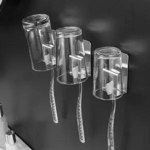 304스텐 칫솔 양치컵걸이