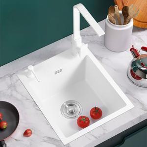 화이트주방 싱크대 사각 화강암 스텐 석영 싱크볼 기초 교체