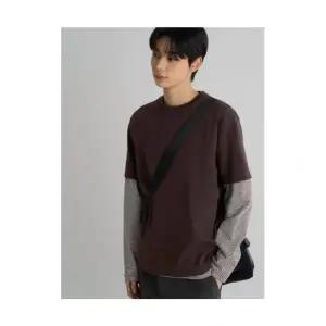 에잇세컨즈 반팔티셔츠 고중량 해비코튼 반소매티 브라운 1724653