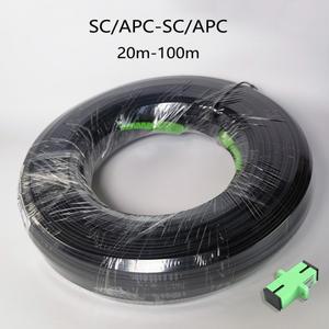 야외 FTTH 드롭 케이블 광섬유 연장 50M/60M/70M SC/APC-SC/APC 통신 단일 모드