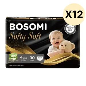 보솜이 팬티 소프티소프트 기저귀 대형 30개입 12팩