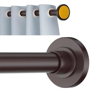 이시나두 브론즈 샤워 커튼봉 장력 30 80인치 직경 1인치 조절식 장력 커튼봉 드릴링 없음 욕실용 샤워봉 녹슬지 않음