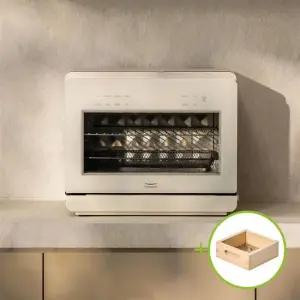 [편백찜기 포함]NEW 스팀쿡 마스터+ 듀얼스팀 오븐 에어프라이어 20L AV20F11WG 소이코튼)