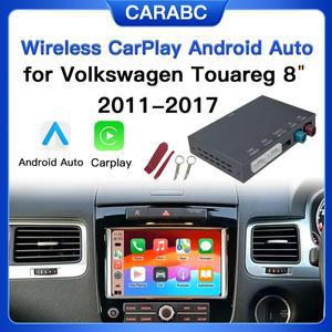폭스바겐 투아렉 RNS850 안드로이드 오토 어댑터 에어플레이 VW 2010-2017 카플레이 미러링용 무선 레트로
