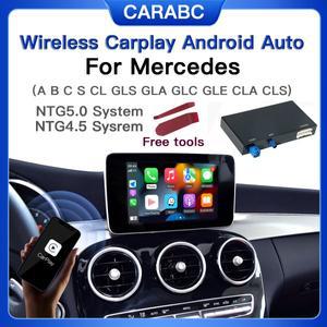 메르세데스 NTG4.5 NTG5.0 W176 W205 A B C CL GLS GLA GLC 차량용 무선 카플레이 안드로이드 오토 모듈,