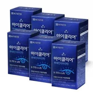 종근당건강 아이클리어 루테인 지아잔틴 30캡슐, 6개