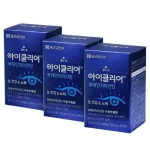 종근당건강 아이클리어 루테인 지아잔틴 30캡슐, 3개