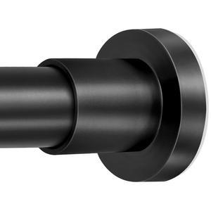 ZYRW 블랙 샤워 커튼봉 36 84인치(3 7피트) 녹슬지 않는 조절식 샤워봉 스프링 장력 미끄럼 방지 욕실 창문용 드릴링 스테인리스 스틸 샤워봉 없음