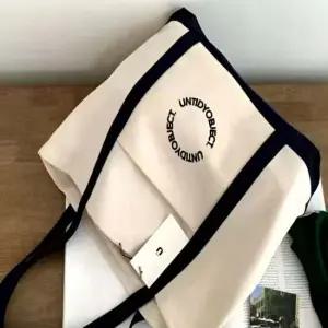 에코백 캔버스 숄더백 여자 배색 데일리 빅 가방