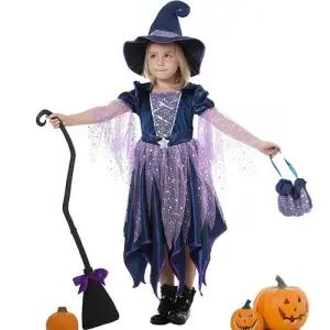 [오키즈]할로윈 마녀의상-엘프마녀 빗자루 7535 (S0510)