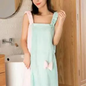 [SBD] 편하고 배색 샤워 가운 부드러운 투톤 색상