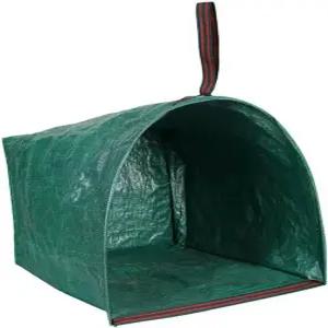 RISETEX 72 갤런 야드 잔디밭 정원 가방 대형 스탠드형 나뭇잎 야외 쓰레기통 - 파티용 접이식 쓰레기 세탁