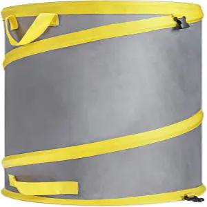 자디니어 접이식 쓰레기통 손잡이가 달린 30갤런 재사용 가능한 야드 쓰레기 봉투 야외 잔디밭 파티오 캠핑