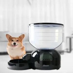 대형견 자동급식기 대용량 사료 애견용품 공급기 자동식기 스케줄 고양이 반려견 배식기