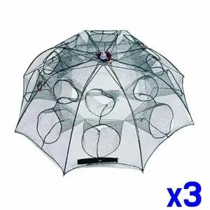 TBZ 민물 그물망 16구 원터치통발 x3개 통망 낚시뜰채