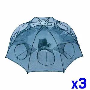 TBZ 민물 그물망 8구 원터치통발 x3개 고기잡이 통망