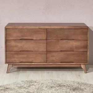 [하프클럽/셀러허브]파즈퍼니처 델베르 고무나무 1200 와이드 3단 서랍장