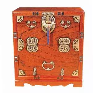 [하프클럽/셀러허브]단청공예 중엽 오동나무 죽엽전 제기함