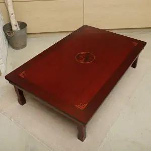 [하프클럽/셀러허브]단청공예 마또 상감무늬 직사각 120x81 교자상