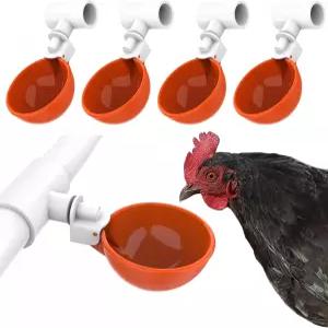 1/2인치 PVC 티 피팅이 있는 릴클럭커 대형 자동 치킨 워터러 컵 - 병아리 오리 거위 튀르키예용 피더