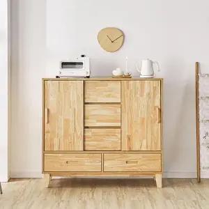 [하프클럽/셀러허브]빅피처가구 슬라이드 아일랜드 고무나무 1200 원목수납