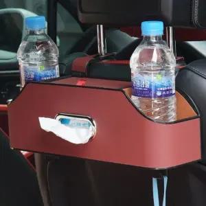 [하프클럽/]수납함 컵홀더 멀티 포켓 차량수납 거치대 레드