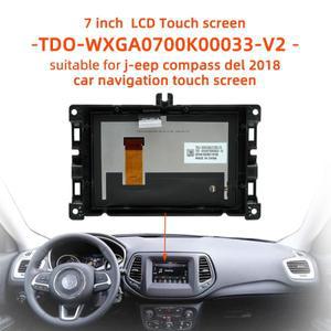 7인치 LCD 스크린 TDO-WXGA0700K00033-V2 j-eep compass del 2018 네비게이션 적합