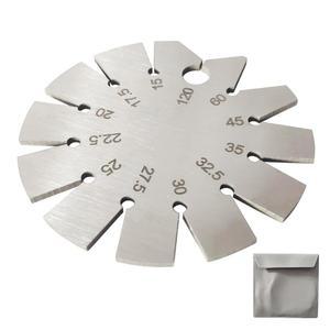 JENSWILL 1피스 스테인리스 스틸 베벨 게이지 도끼 각도 원형 나이프 파인더 측정용 블레이드 15 120도