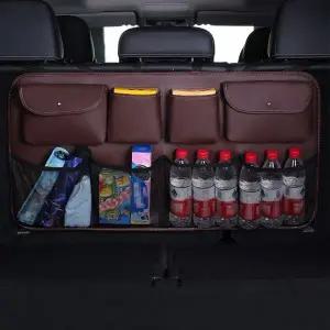 [하프클럽/]정리함 가죽 수납함 그물망 트렁크수납 B타입