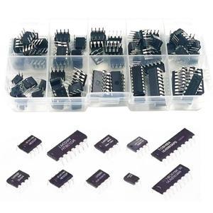 10 종류 85PCS 사양 IC NE555 LM324 집적 회로 칩 키트 DIP 직접 삽입 단일 정밀 타이머