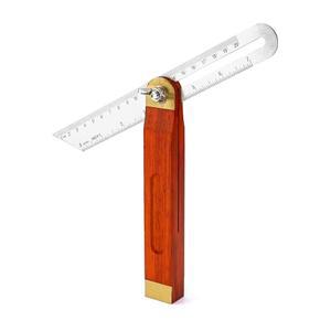 QWORK 9인치 스테인리스 스틸 베벨 게이지 각도 파인더 미터법 인치 측정 슬라이딩 목공 잠금 메커니즘 이중 저울