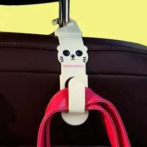 [하프클럽/]시트고리 차량용후크 가방옷걸이 고리 화이트 1p