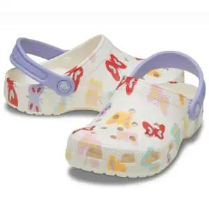 [크록스] 키즈 클래식 나비 그래픽 클로그 T 211263-0WV 화이트 / 남아 여아 물