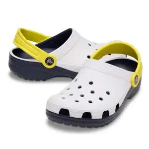 [크록스] 키즈 클래식 레트로 스포츠 클로그 211258-100 화이트 / 남아 여아 물
