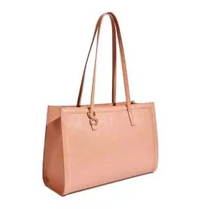 여성 빅 숄더백 핸드백 정장 사각 스퀘어 핑크