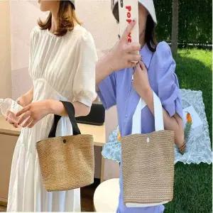미니백 토트백 작은 라탄 여자 여름 나들이 손가방