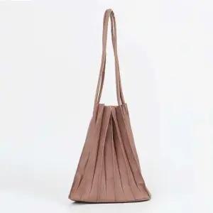 숄더백 아코디언백 주름 가방 인디핑크
