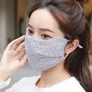 레이스 시스루 기 미 마스크 빨아쓰는 볼마스크 골프