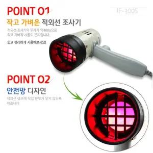 개인용 가정용 산후조리원 요양원 실버타운 근육통완화 간편 경량 적외선조사기 선물 의료시설