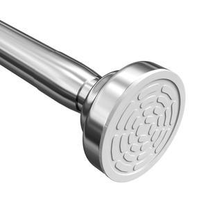 우미마일 샤워 커튼봉 직경 1인치 조절식 스프링 텐션 커튼봉 욕실용 304 스테인리스 스틸 샤워봉 창문용 녹슬지 않음 논슬립(스테인리스 스틸 50 86 u201D)