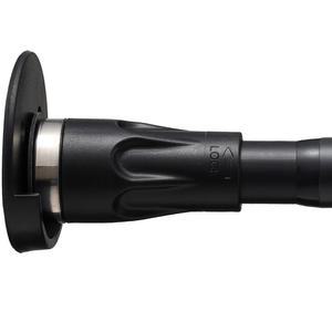 홀더가 있는 샤워 커튼봉 42 100인치 텐션 샤워 커튼봉 드릴링 조절 가능한 검은색 샤워봉 없음