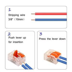 20/80개입 박스형 전기 레버 와이어 커넥터 2포트 3포트 5포트 케이블 클램프 미니 퀵 터미널